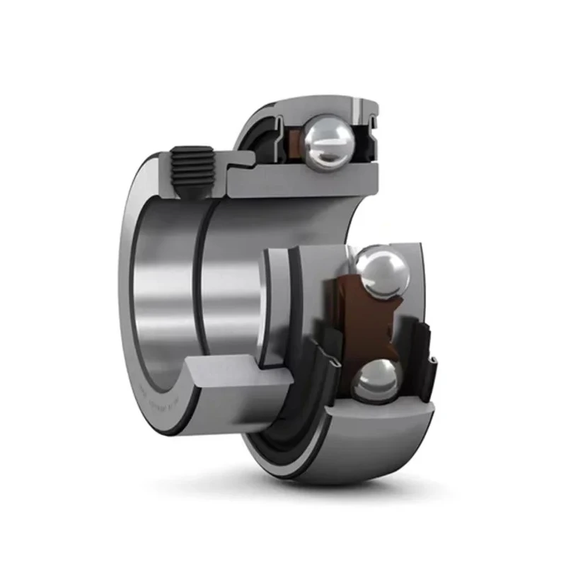 SKF Bearing Insert 45 mm Inside Diameter 85 mm Outside Diameter Steel Material Sealed End Eccentric Locking Collar YET 209