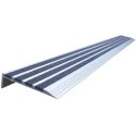 RS PRO Black Stair Nosing Quartz Sand Aluminium Anti-Slip Finish 1.3 m x 76 mm x 5 mm 174-5938