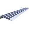 RS PRO Black Stair Nosing Quartz Sand Aluminium Anti-Slip Finish 1.3 m x 76 mm x 5 mm 174-5938