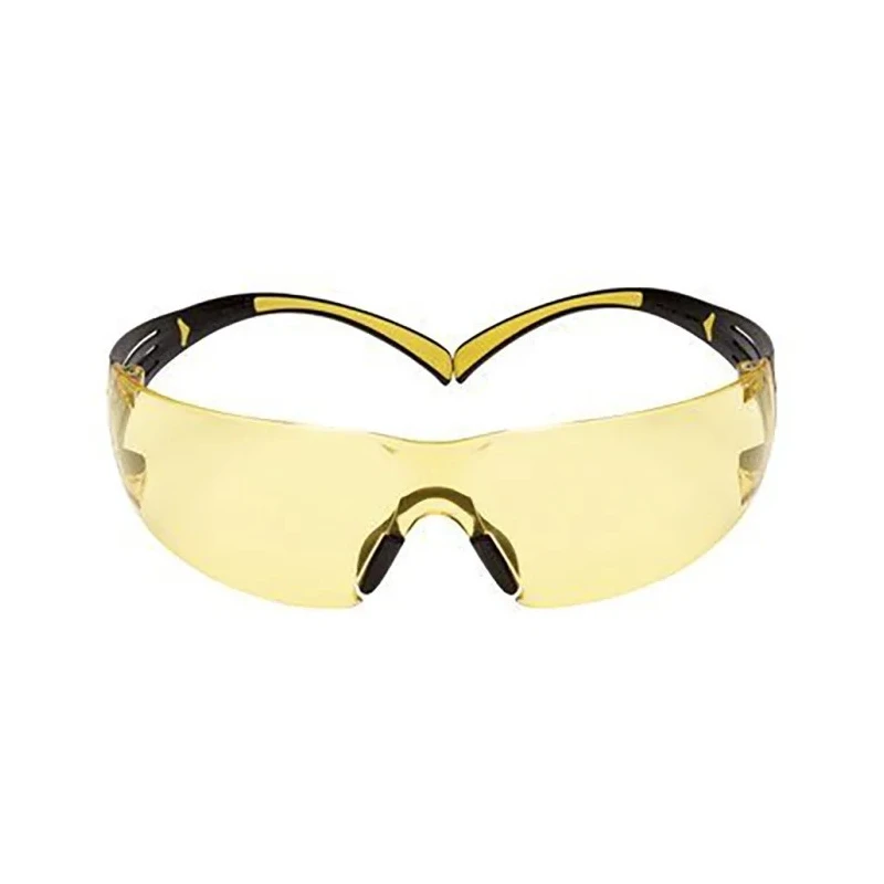 3M SecureFit™ 400 Series Safety Glasses, Amber Lens, Plastic Frame, Arc Flash Resistant SF403SGAF-YEL
