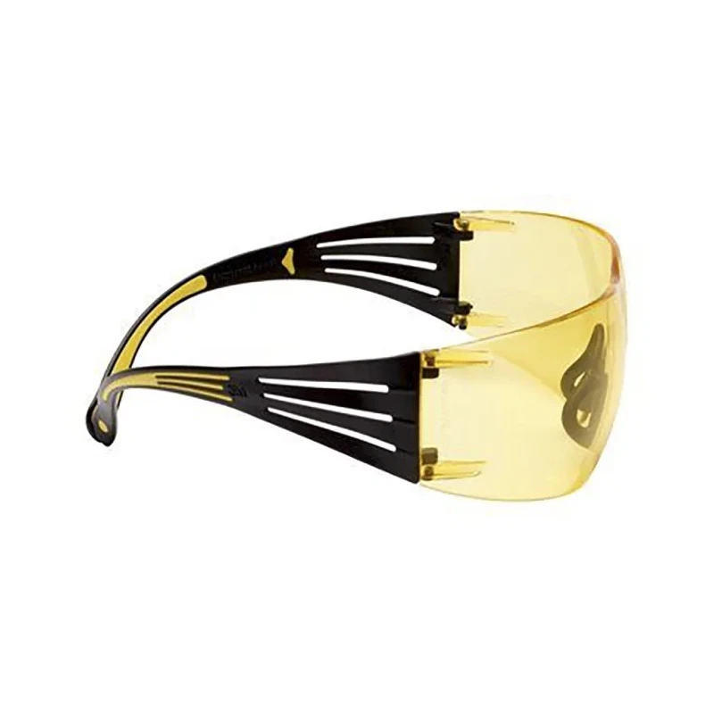 3M SecureFit™ 400 Series Safety Glasses, Amber Lens, Plastic Frame, Arc Flash Resistant SF403SGAF-YEL