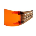 3M SecureFit™ 400 Safety Glasses with Orange Lens, Polycarbonate Frame, UV Protection, Solar Radiation SF406SGAF-BLA
