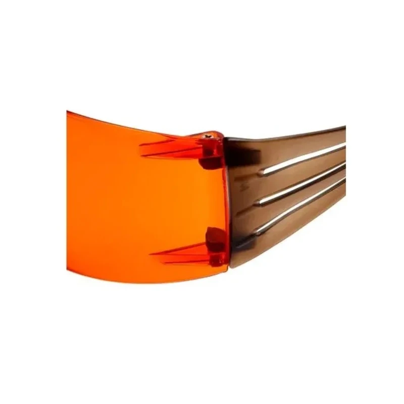 3M SecureFit™ 400 Safety Glasses with Orange Lens, Polycarbonate Frame, UV Protection, Solar Radiation SF406SGAF-BLA