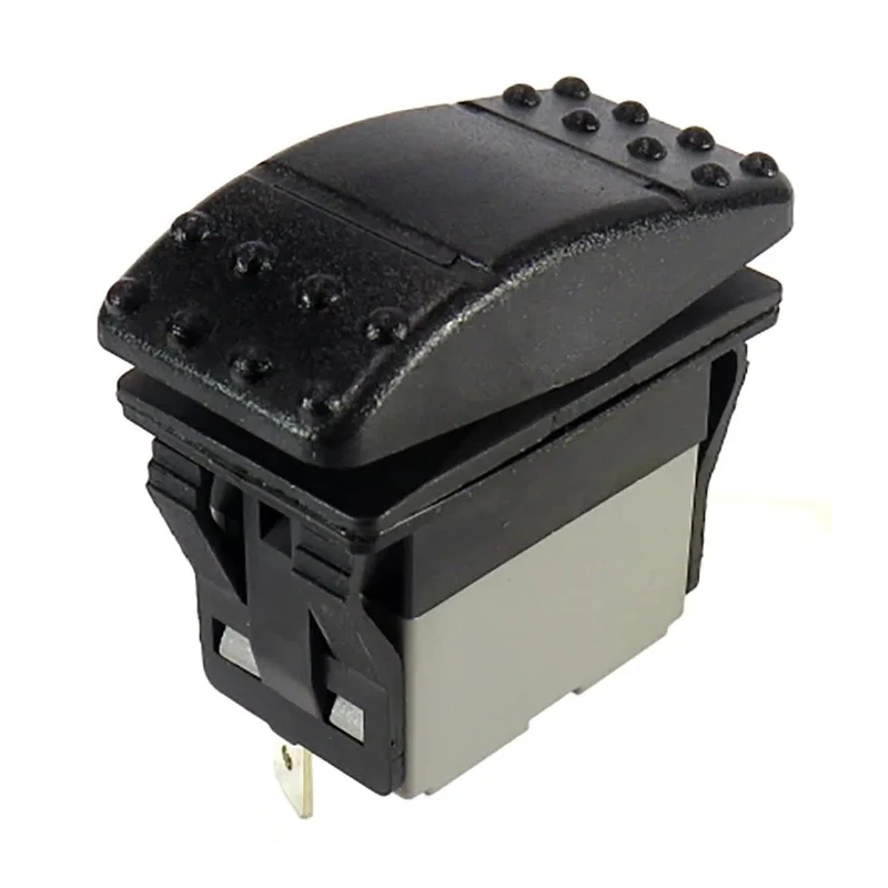 RS PRO Illuminated DPDT On-Off-On On-Off-On Rocker Switch Panel 21.1x37 mm Polyamide IP67 16, 20A Contact Current 174-8308