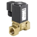 Burkert Solenoid Valve 2 Port NC Threaded Brass Body 24V ac/dc Supply 16 bar Max Pressure 053675