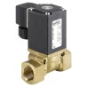 Burkert Solenoid Valve 2 Port NC Threaded Brass Body 24V ac/dc Supply 16 bar Max Pressure 053675