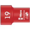 Wera 3/8 in Drive 19 mm 6 Point Hex Insulated Socket VDE 1000V Approved 46mm Overall Length 05004963001