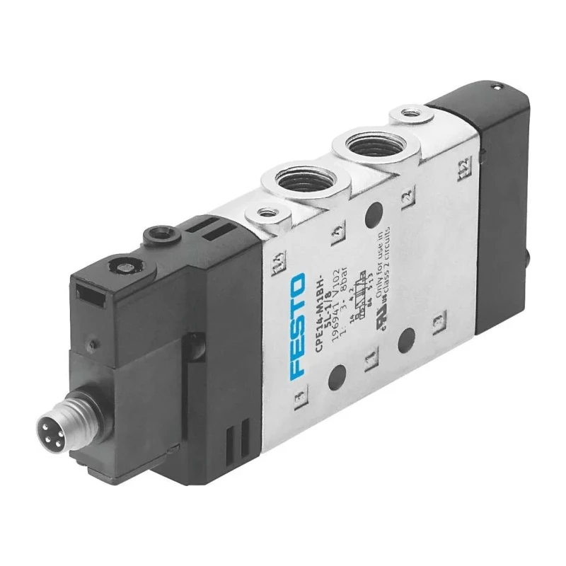 Festo Solenoid Pilot Valve 5/2, 24V DC, Die Cast Aluminium, Pilot G 1/8 CPE14-M1CH-5L-1/8