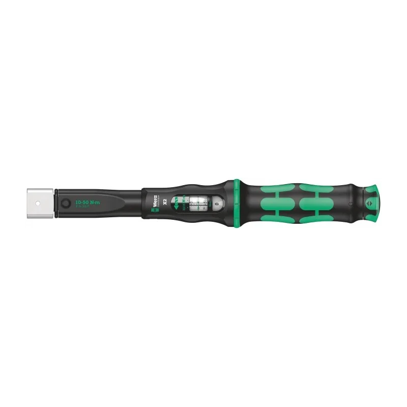 Wera Click Torque Wrench, 10 to 50 Nm Torque Range, 9 x 12 mm Square Drive, 338mm Length, ±3% Accuracy 05075652001