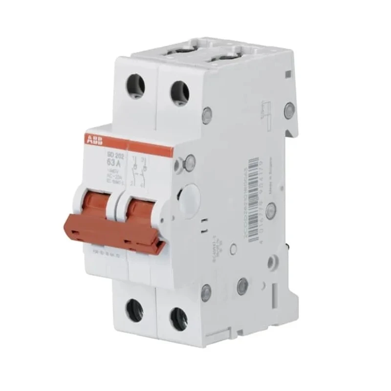 ABB 2-Pole DIN Rail Isolator Switch IP20, IP40, 63A SD202/63 2CDD282101R0063 2CDD282101R0063 SD202/63