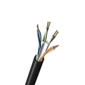 Belden 7927A Cat6 Unshielded Ethernet Cable, Solid Copper Conductor, 305 m, Black PVC Jacket Cat6