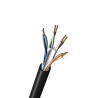 Belden 7927A Cat6 Unshielded Ethernet Cable, Solid Copper Conductor, 305 m, Black PVC Jacket Cat6