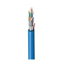 Belden Shielded Screened Cat6a Ethernet Cable, Blue Low Smoke Zero Halogen Jacket, 500 m, 72V, Solid Copper Conductor 2201ELY