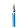 Belden Shielded Screened Cat6a Ethernet Cable, Blue Low Smoke Zero Halogen Jacket, 500 m, 72V, Solid Copper Conductor 2201ELY