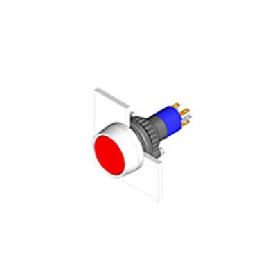 EAO Modular Push Button Switch Actuator for Use with Series 14 Switch, Latching, Panel Mount, IP67, 250V AC, Black 14-271.022