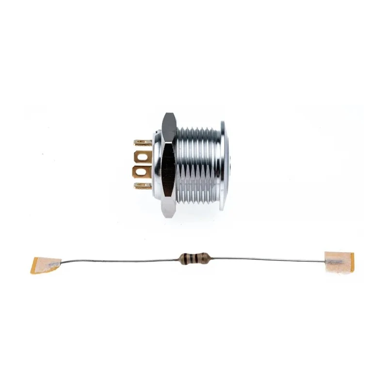 RS PRO Illuminated Push Button Switch Momentary Panel Mount 16 mm Cutout SPST White LED IP67 36 V dc 175-8450