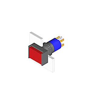 EAO Illuminated Push Button for Use with Series 51 Switch 51-121.022