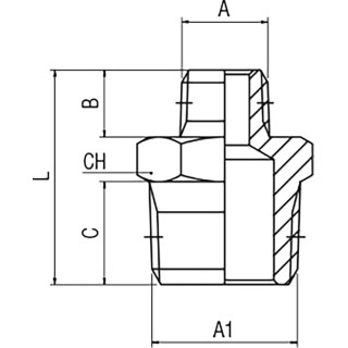 RS PRO Brass Pipe Fitting Straight Threaded Reducer Male BSPT 3/4 in to Male British Standard Parallel Pipe 1 176-0994