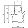 RS PRO Brass Pipe Fitting Straight Threaded Reducer Male BSPT 3/4 in to Male British Standard Parallel Pipe 1 176-0994