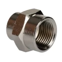 RS PRO Brass Threaded Fitting Male BSP 1/4 in to 3/8 in Nickel-plated Brass 300°C 176-1042