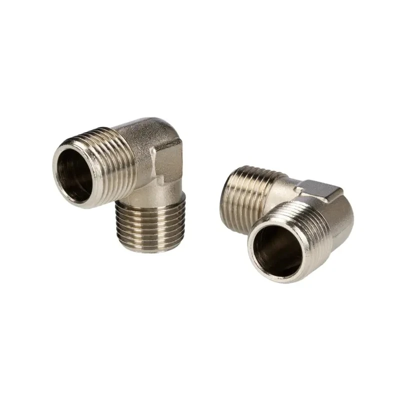 RS PRO 90° Brass Threaded Male Fitting G 1/2 in to Male G 1/2 in, Maximum Operating Pressure 50 bar 176-1078
