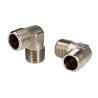 RS PRO 90° Brass Threaded Male Fitting G 1/2 in to Male G 1/2 in, Maximum Operating Pressure 50 bar 176-1078