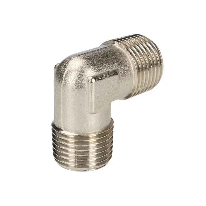RS PRO 90° Brass Threaded Male Fitting G 1/2 in to Male G 1/2 in, Maximum Operating Pressure 50 bar 176-1078