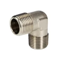 RS PRO 90° Brass Threaded Male Fitting G 1/2 in to Male G 1/2 in, Maximum Operating Pressure 50 bar 176-1078