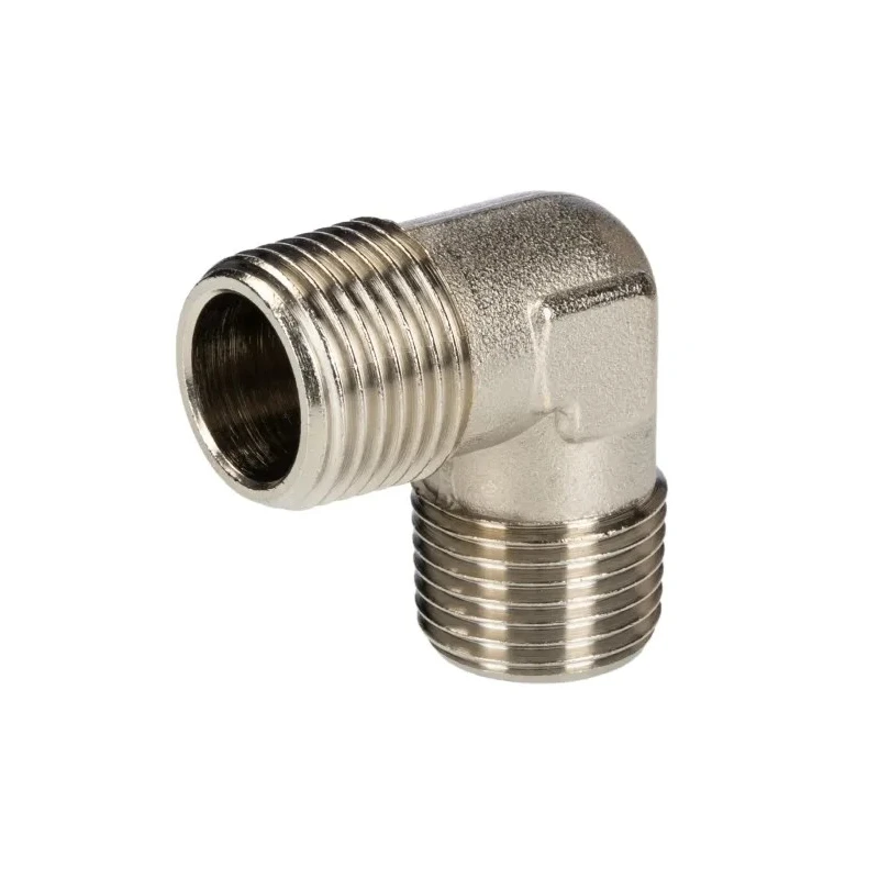 RS PRO 90° Brass Threaded Male Fitting G 1/2 in to Male G 1/2 in, Maximum Operating Pressure 50 bar 176-1078
