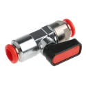 RS PRO Pneumatic Manual Control Valve Handle Micro Valve Push-In 8 mm 20 bar III B 176-2146