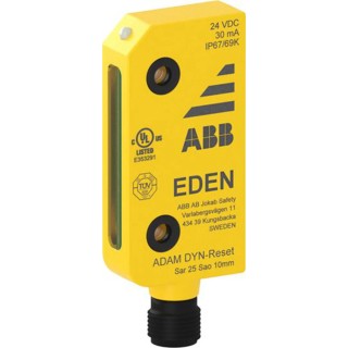 ABB Jokab Electronic Detection Non-Contact Safety Switch, Polybutylene Terephthalate 2TLA020051R5300 Adam DYN-Reset M12-5