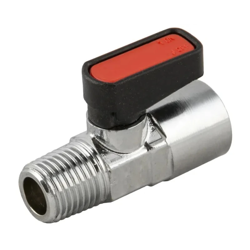 RS PRO Pneumatic Manual Control Handle Micro Valve ISO 7 R 1/8, Brass Body, Red Switch, 20 Bar Pressure, 1.6m³/h 176-2141