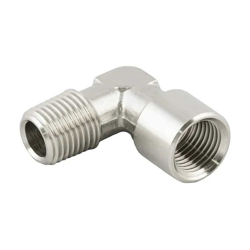 RS PRO Stainless Steel Elbow Threaded Adaptor Fitting Male Threaded 1/4 in x Female 11 in 419.1 mm, 140 bar, 300°C 176-2217