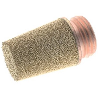 RS PRO Brass Pneumatic Silencer 1/4 in Threaded G Connection, 10 bar Max Pressure, Noise Reduction 83dB, 25mm Length 176-2274