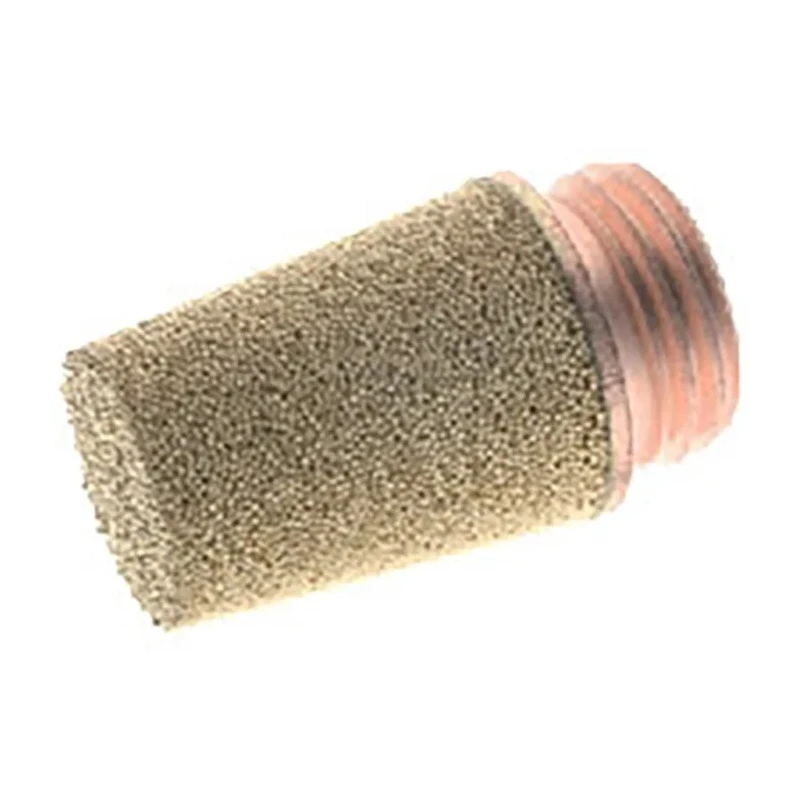 RS PRO Brass Pneumatic Silencer 1/4 in Threaded G Connection, 10 bar Max Pressure, Noise Reduction 83dB, 25mm Length 176-2274