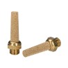 RS PRO Brass Pneumatic Silencer 12 bar Threaded G 1/8 in 76dB Noise Reduction Male Thread 176-2283