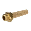 RS PRO Brass Pneumatic Silencer 12 bar Threaded G 1/8 in 76dB Noise Reduction Male Thread 176-2283