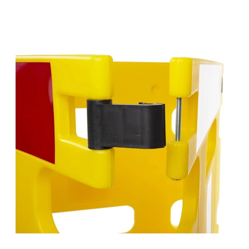Addgards Yellow Folding Safety Barrier, No Entry Sign, 800mm Height, 1m Width 4R0