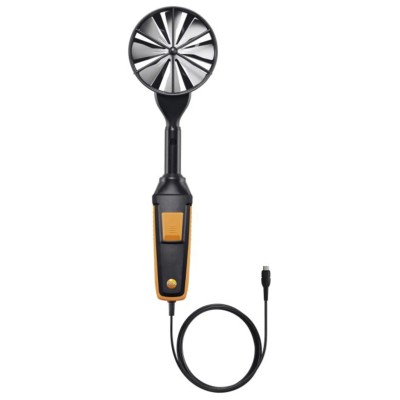 Testo Probe Rotary Vane Measuring Air Velocity Temperature Volume Air Flow 15 m/s 0635 9372
