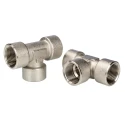 RS PRO Brass Threaded Tee Adapter Fitting Female G 3/4 in to Female G 32.5 mm 85 Bar Pressure 176-1063