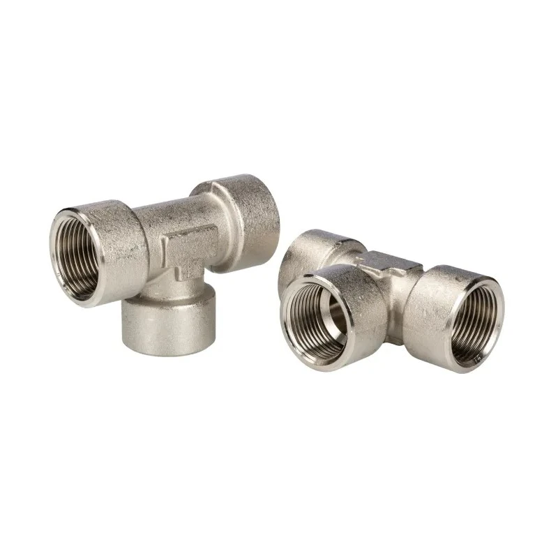 RS PRO Brass Threaded Tee Adapter Fitting Female G 3/4 in to Female G 32.5 mm 85 Bar Pressure 176-1063