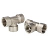 RS PRO Brass Threaded Tee Adapter Fitting Female G 3/4 in to Female G 32.5 mm 85 Bar Pressure 176-1063