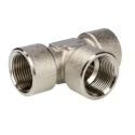 RS PRO Brass Threaded Tee Adapter Fitting Female G 3/4 in to Female G 32.5 mm 85 Bar Pressure 176-1063