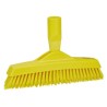 Vikan Hard Bristle Yellow Crevice Scrub Brush 225mm Width, 40mm Polyester Bristle, Model 70406