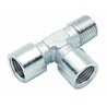 RS PRO Brass Threaded Tee Adapter Fitting Female G 3/8 in to Female G 3/8 in 176-1073
