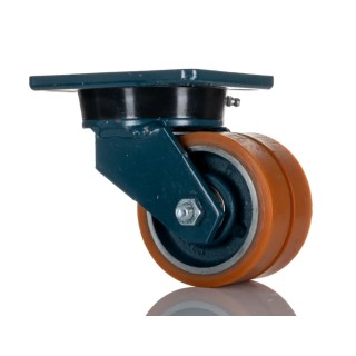 LAG Swivel Castor 600 kg Capacity 100 mm Wheel Polyurethane 7470