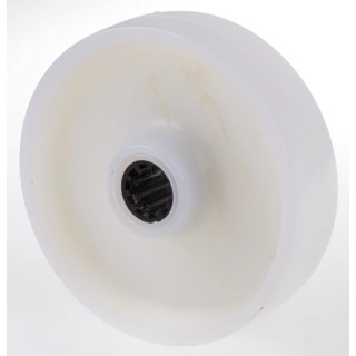 LAG White Polyamide Extra Heavy Duty Trolley Wheel 150mm Diameter 40mm Width Roller Bearing 400kg Load Capacity 4014