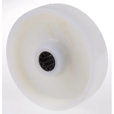 LAG White Polyamide Extra Heavy Duty Trolley Wheel 150mm Diameter 40mm Width Roller Bearing 400kg Load Capacity 4014