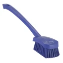 Vikan Hard Bristle Purple Scrubbing Brush with 36 mm Polyester Bristle Length, Purple Handle 41868