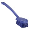 Vikan Hard Bristle Purple Scrubbing Brush with 36 mm Polyester Bristle Length, Purple Handle 41868